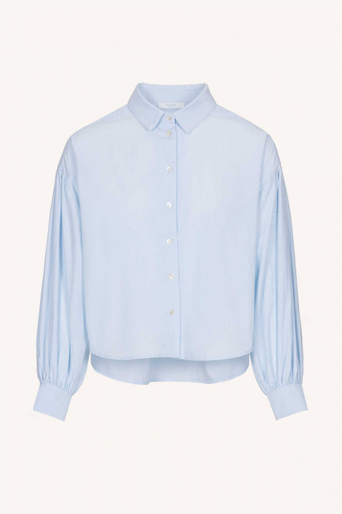 Sarah short chambray blouse