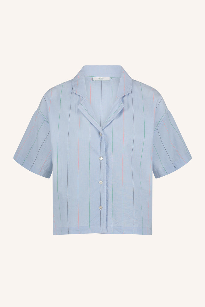 Jake stripe chambray blouse