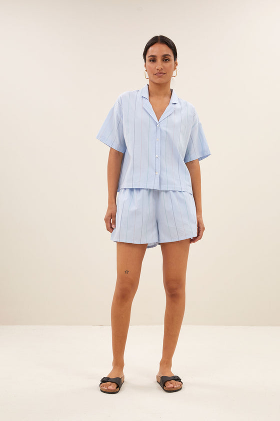 Isa stripe chambray short