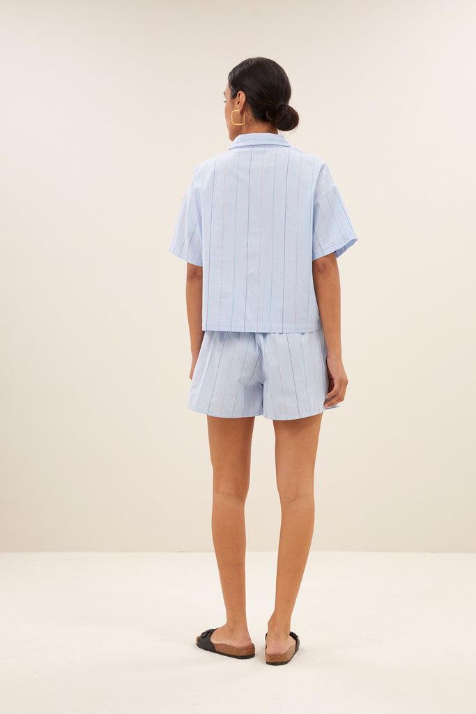 Isa stripe chambray short