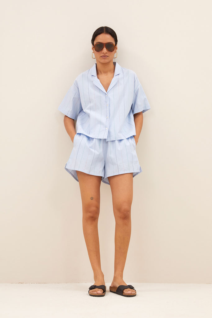 Isa stripe chambray short