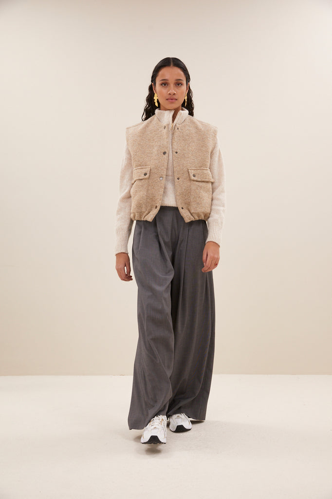 Maggie sleeveless jacket