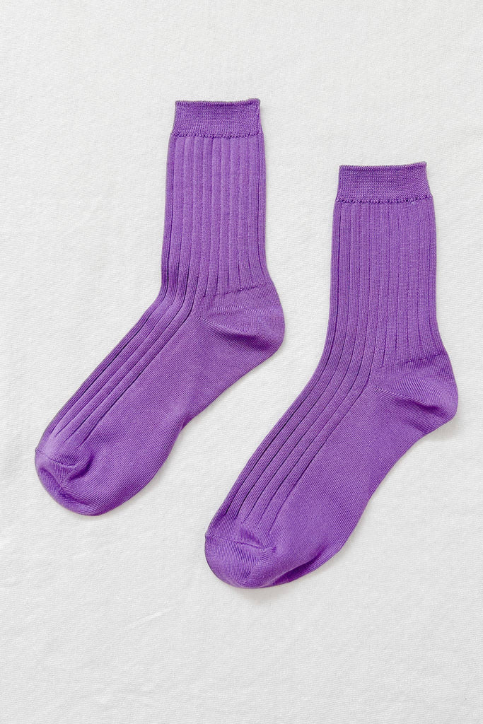 Her socks - violet