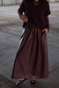 Sari skirt - bordeaux (faux leather)