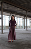 Sari skirt - bordeaux (faux leather)