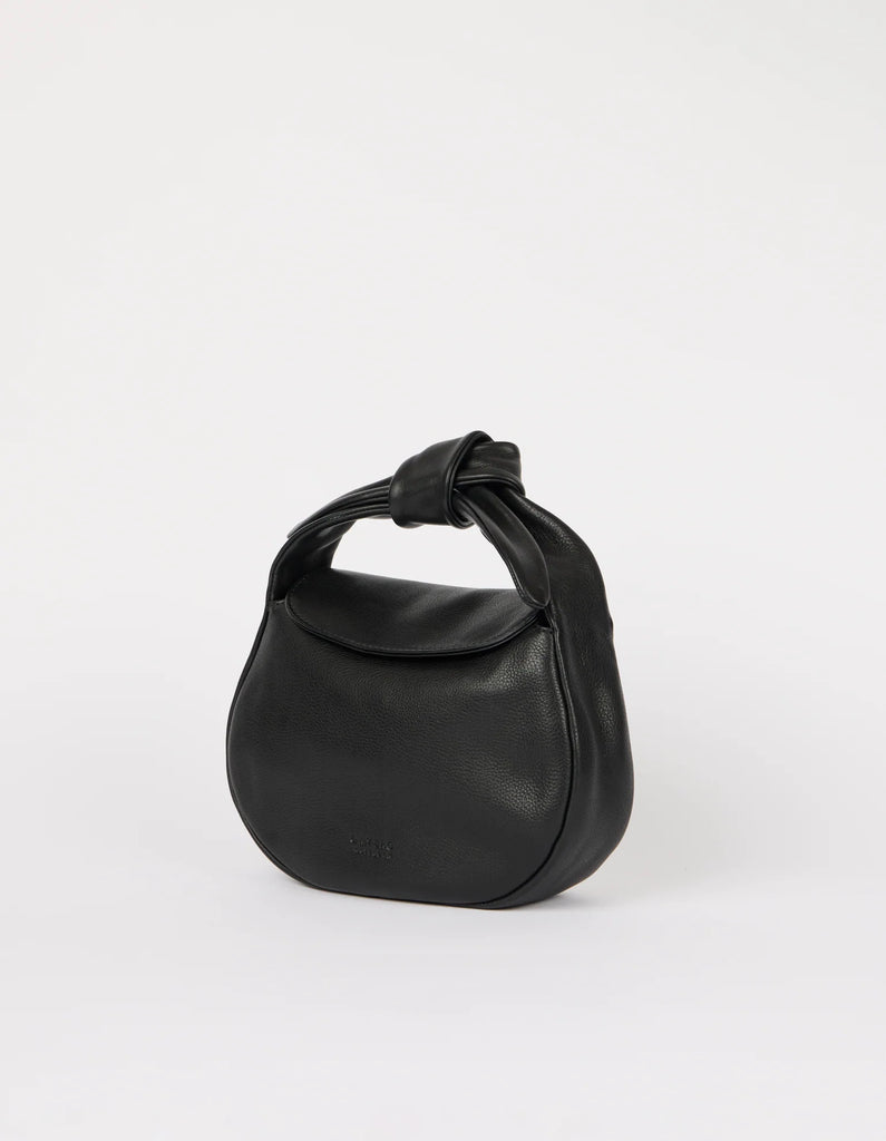 Coco Croissant - Zwart Soft Grain Leer