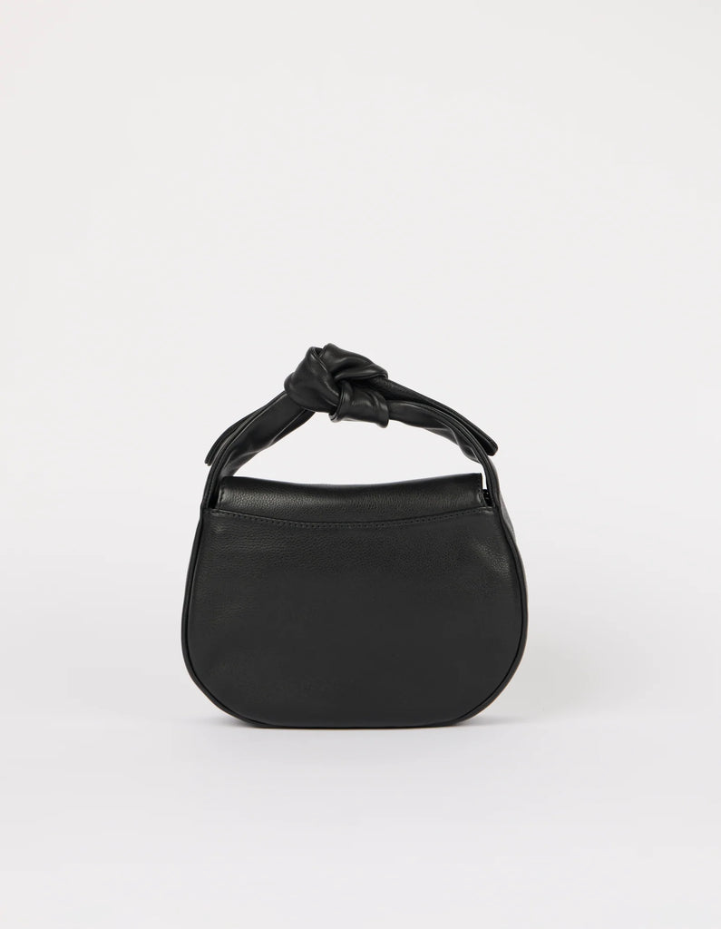 Coco Croissant - Zwart Soft Grain Leer