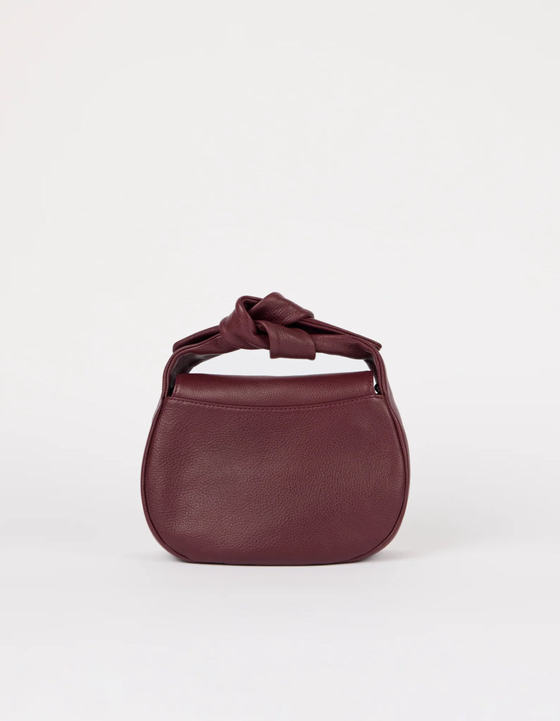 Coco Croissant - Kersenrood Soft Grain Leer