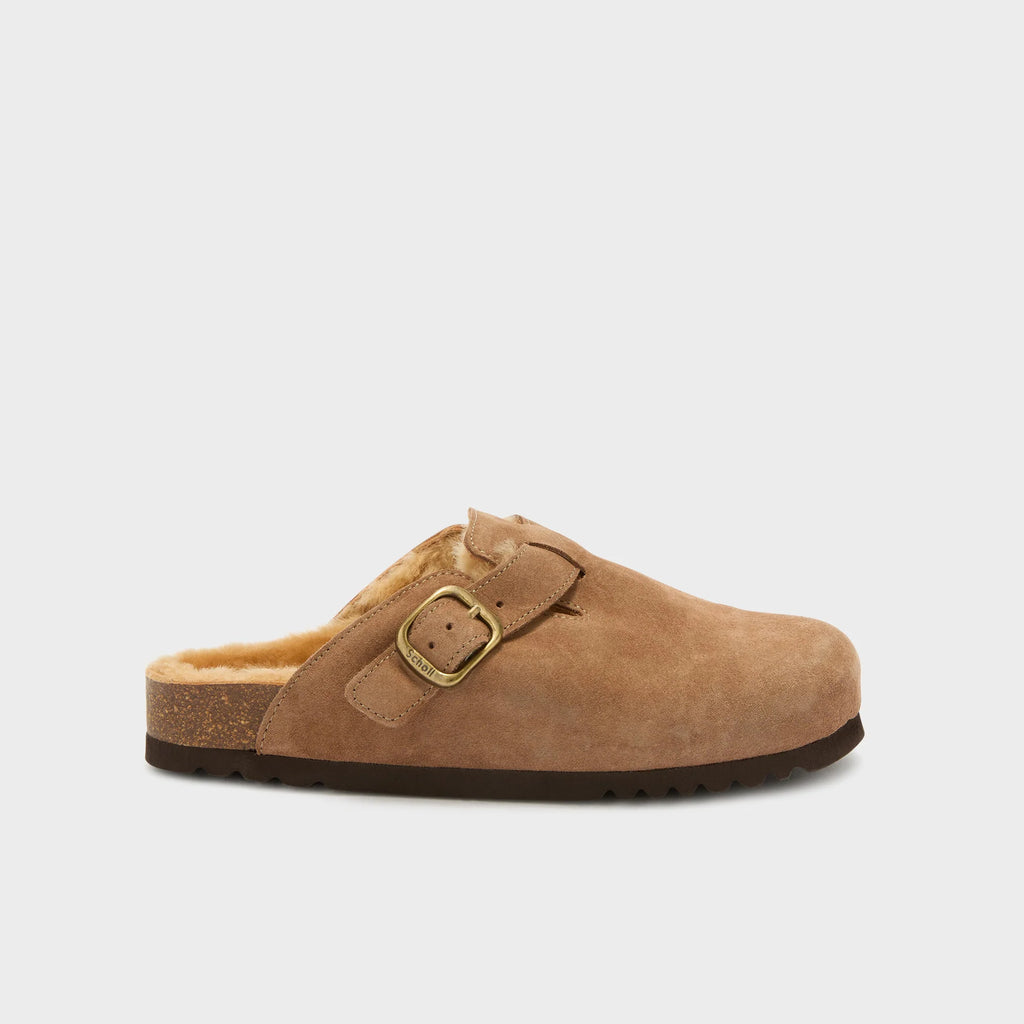 Clogs fae fur - taupe