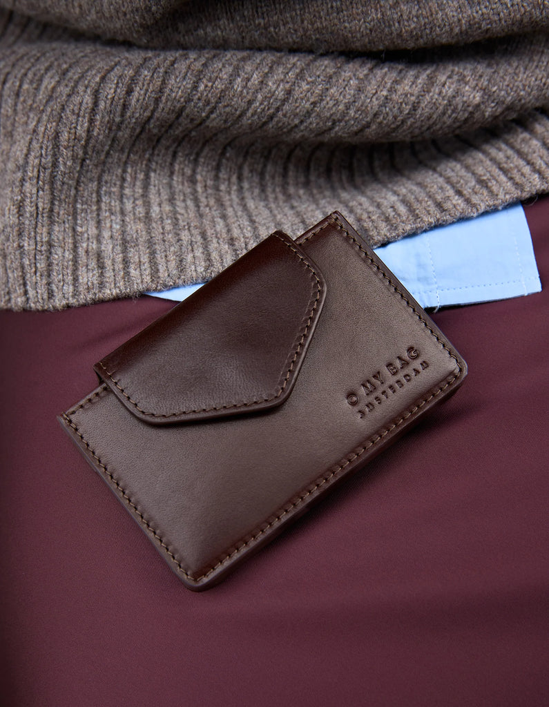 Harmonica Wallet - Cocoladebruin Klassiek Leer