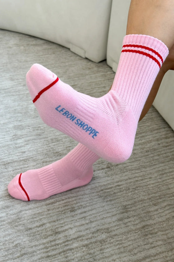 Boyfriend socks - amour pink