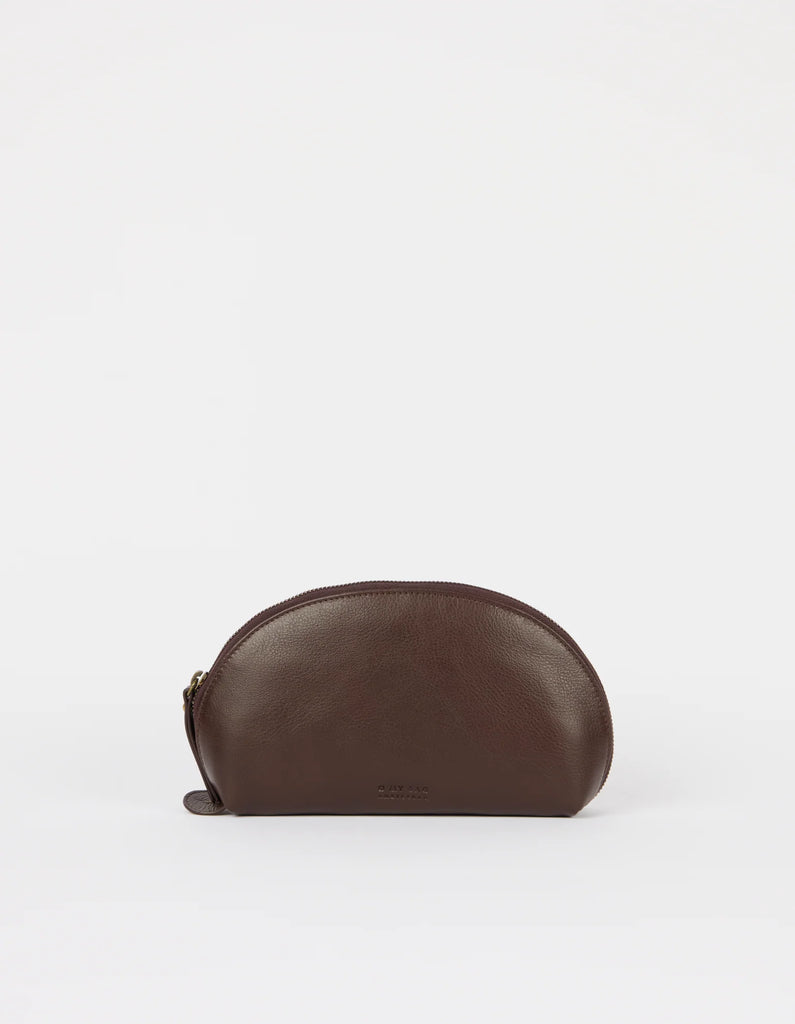 Make up Case Medium - Chocoladebruin Soft Grain leer