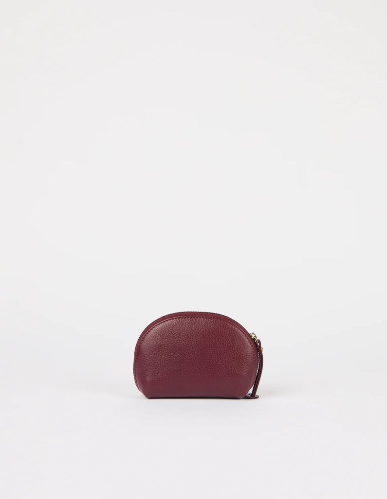 Make up Case Small - Kersenrood Soft Grain leer