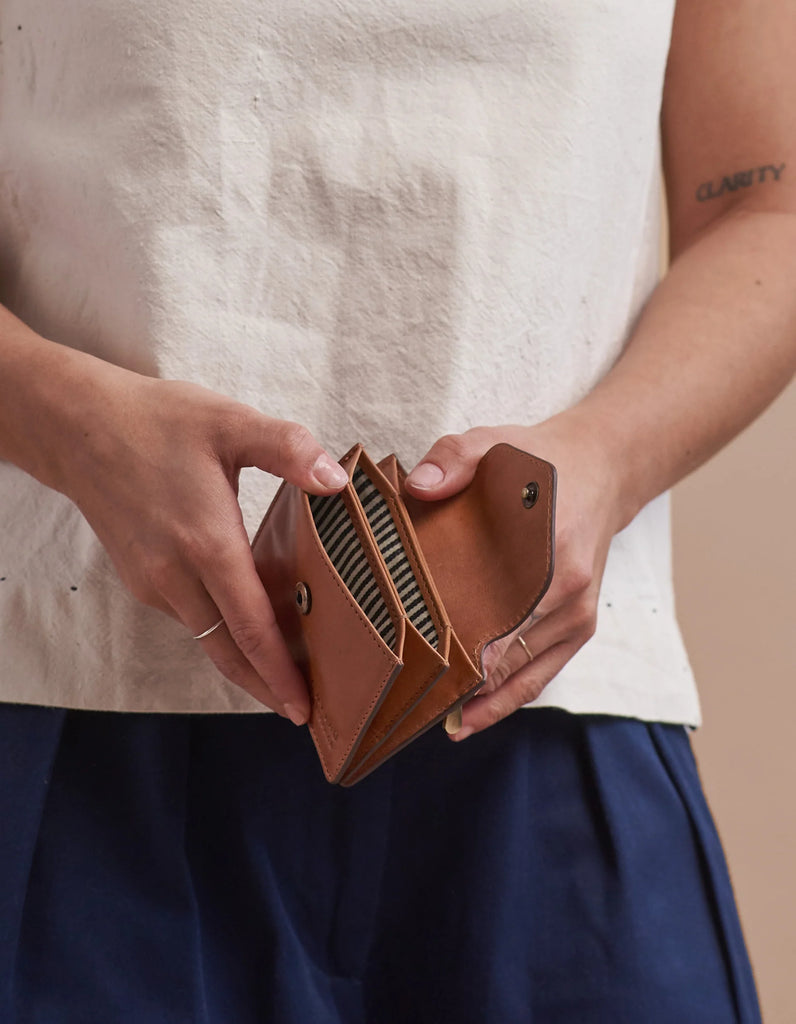 Harmonica Wallet - Cognac Klassiek Leer