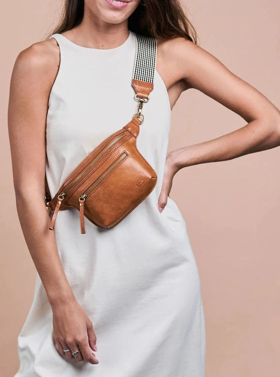 Beck's Bum Bag - Cognac Stromboli Leer