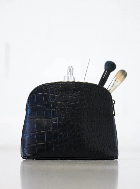 Toilettasje - Zwart Classic Croco